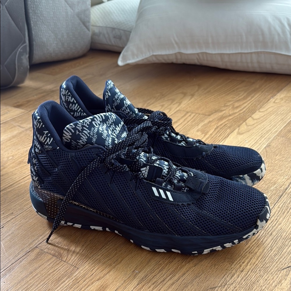 Adidas Black Athletic Shoes with Supportive Midsole